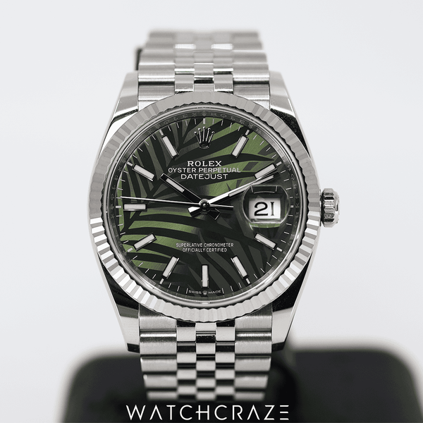 2023 ROLEX DATEJUST MOTIF GREEN DIAL 36MM 126234
