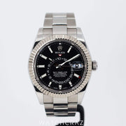 2022 ROLEX SKY-DWELLER BLACK DIAL 42MM 326934 STAINLESS STEEL