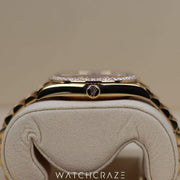 2022 ROLEX DAY DATE YELLOW GOLD DIAMOND BEZEL BLACK DIAL 40MM 228348