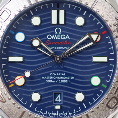 2022 OMEGA SEAMASTER DIVER 300M CO-AXIAL MASTER CHRONOMETER "BEIJING 2022" 42MM 522.30.42.20.03.001