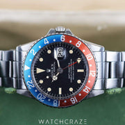 1972 ROLEX GMT MASTER "PEPSI" 40MM 1675 FULL SET
