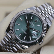 2023 ROLEX DATEJUST GREEN DIAL 41mm 126334