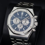 2019 AUDEMARS PIGUET ROYAL OAK CHRONOGRAPH STEEL BLUE DIAL 41MM 26331ST.OO.1220ST.01