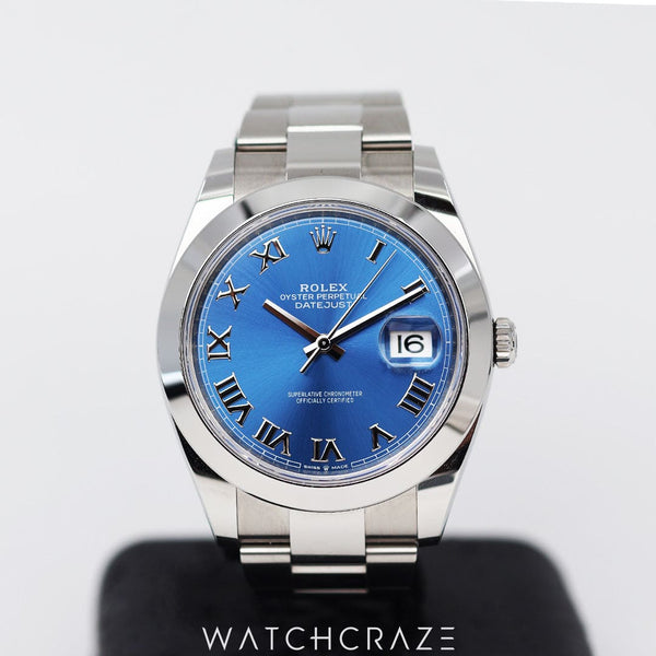 2023 ROLEX DATEJUST AZZURO BLUE DIAL 41MM 126300
