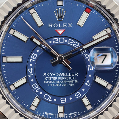 2022 ROLEX SKY-DWELLER BLUE DIAL 42MM 326934