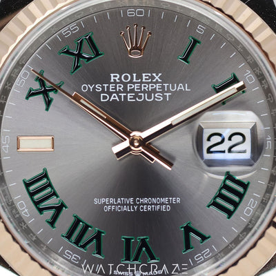 2022 ROLEX DATEJUST TWO-TONE WIMBLEDON 36MM 126231