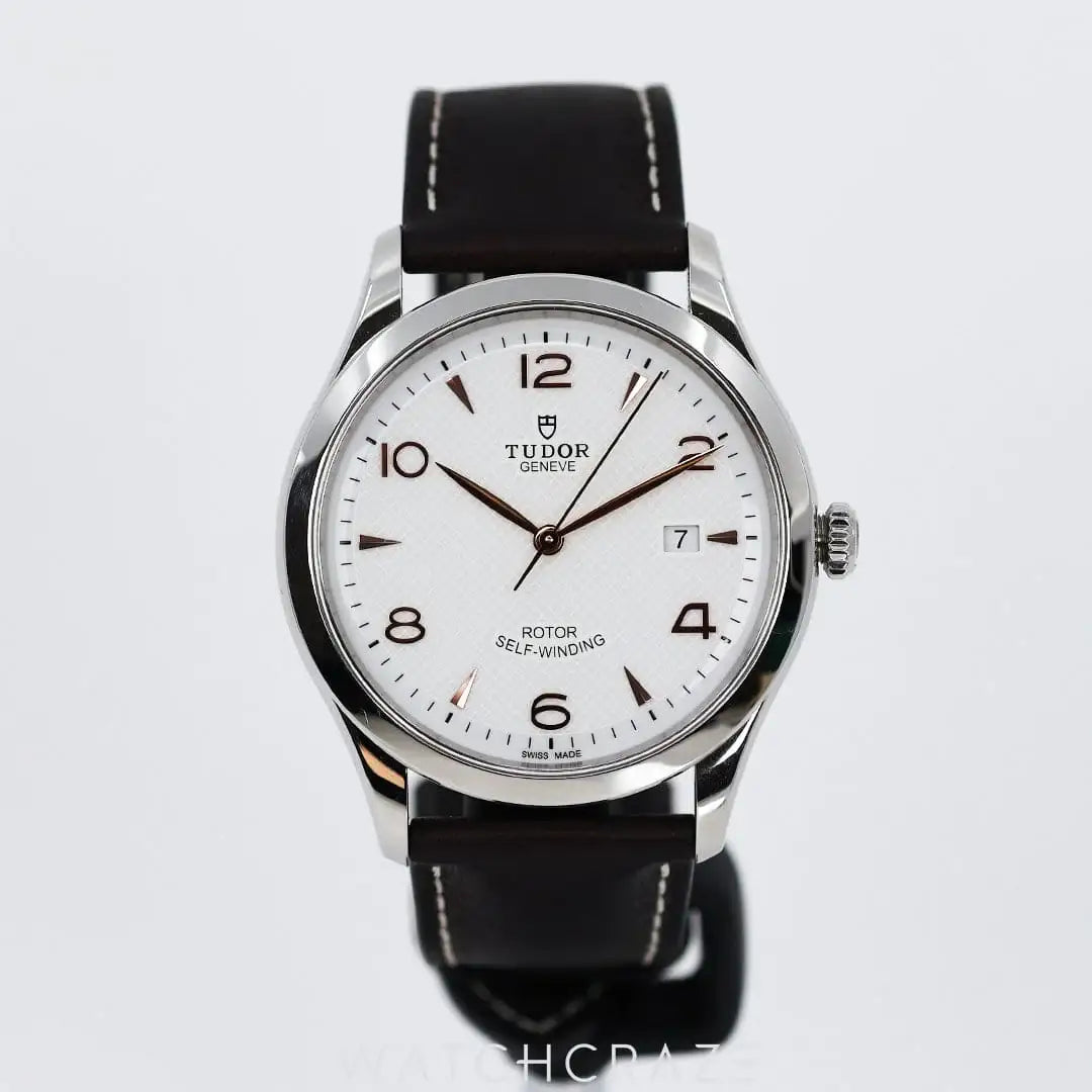 2022 TUDOR 1926 WHITE DIAL BROWN LEATHER STRAP 41MM 91650