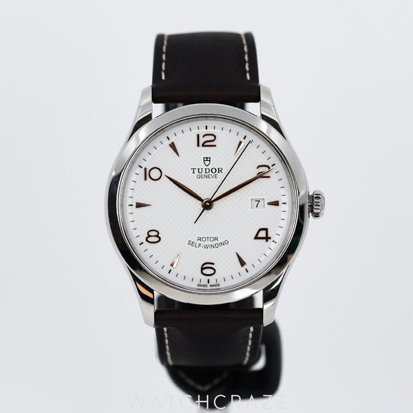 2022 TUDOR 1926 WHITE DIAL BROWN LEATHER STRAP 41MM 91650