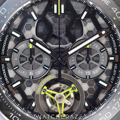 2022 TAG CALIBRE HEUER 02T CARRERA NANOGRAPH TOURBILLON 45MM CAR5A8K.FT6172