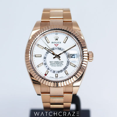 2023 ROLEX SKY-DWELLER ROSE GOLD 42MM 326935
