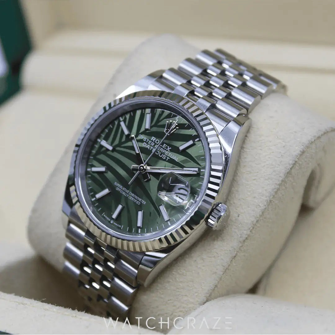 rolex datejust 36 green dial