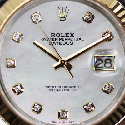 2022 ROLEX DATEJUST TWO-TONE MOTHER OF PEARL DIAL 41MM 126333