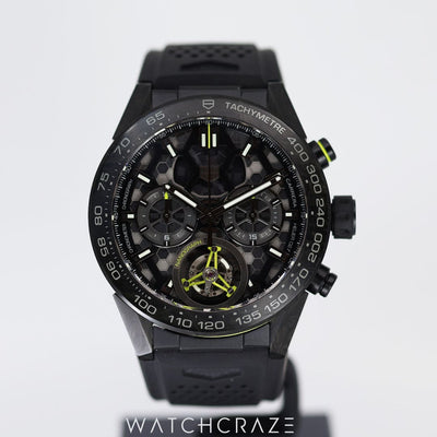 2022 TAG CALIBRE HEUER 02T CARRERA NANOGRAPH TOURBILLON 45MM CAR5A8K.FT6172