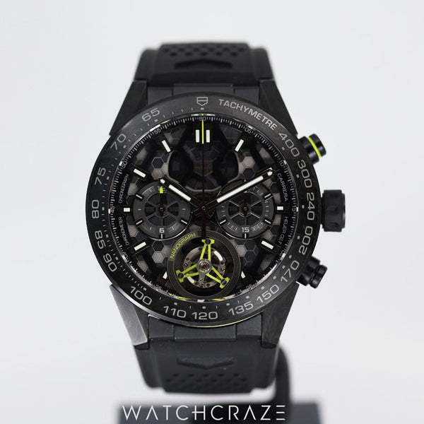 2022 TAG CALIBRE HEUER 02T CARRERA NANOGRAPH TOURBILLON 45MM CAR5A8K.FT6172