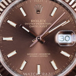 2024 ROLEX DATEJUST CHOCOLATE DIAL TWO TONE 41MM 126331