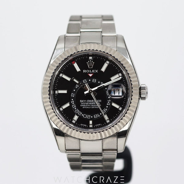 2018 ROLEX SKY-DWELLER BLACK DIAL 42MM 326934