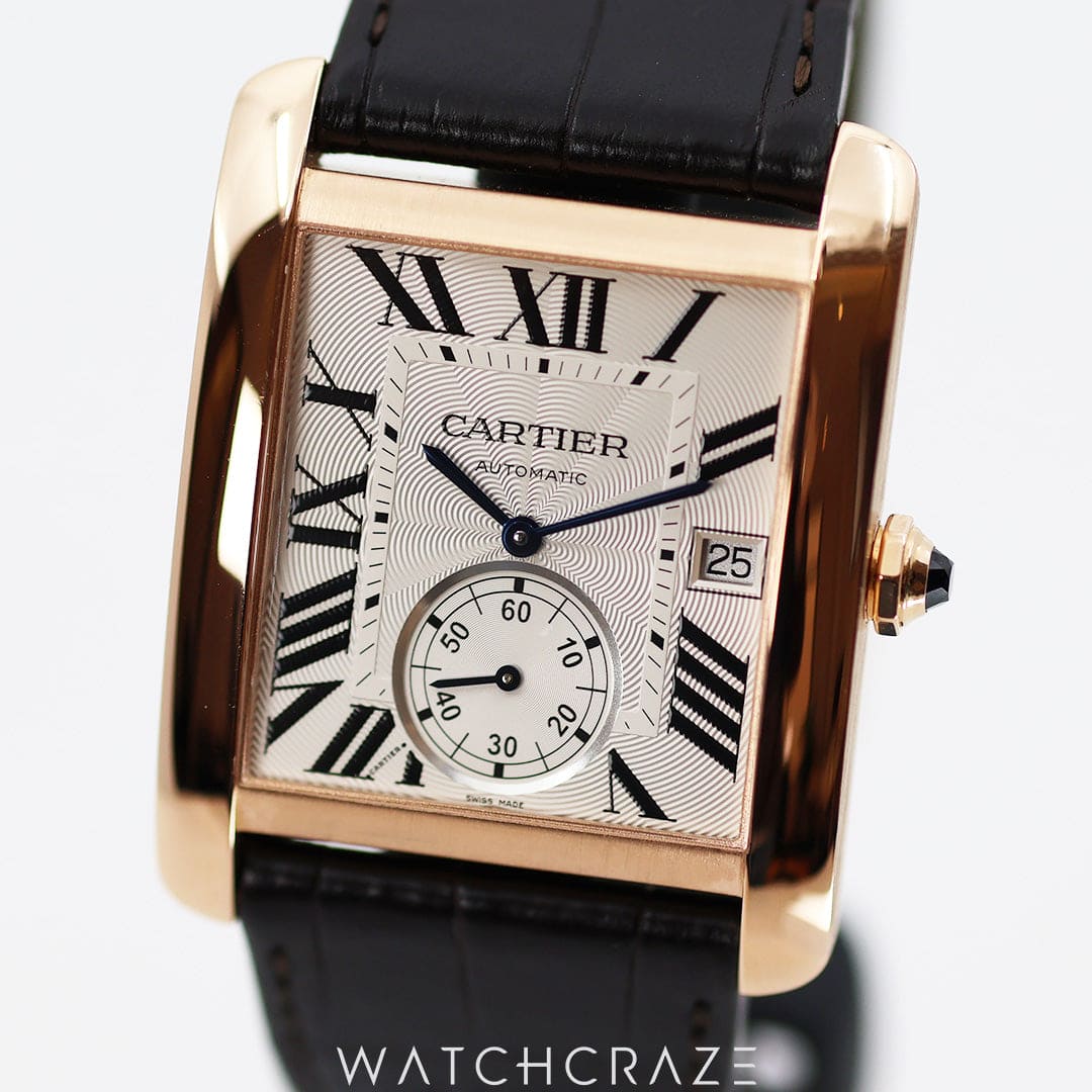 Cartier tank pink gold hotsell