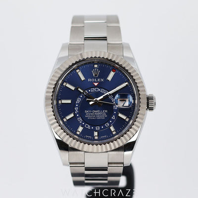 2022 ROLEX SKY-DWELLER BLUE DIAL 42MM 326934