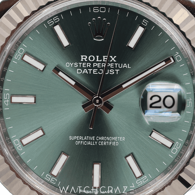 2023 ROLEX DATEJUST GREEN DIAL 41mm 126334