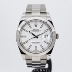 2023 ROLEX DATEJUST WHITE DIAL OYSTER BRACELET 41MM 126300