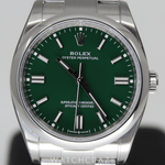 2021 ROLEX OYSTER PERPETUAL GREEN 36MM 126000