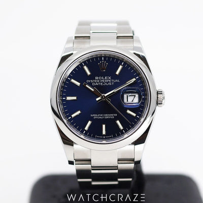 2023 ROLEX DATEJUST BLUE DIAL 36MM 126200