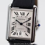 2022 CARTIER TANK MUST XL WHITE DIAL STEEL WSTA0040