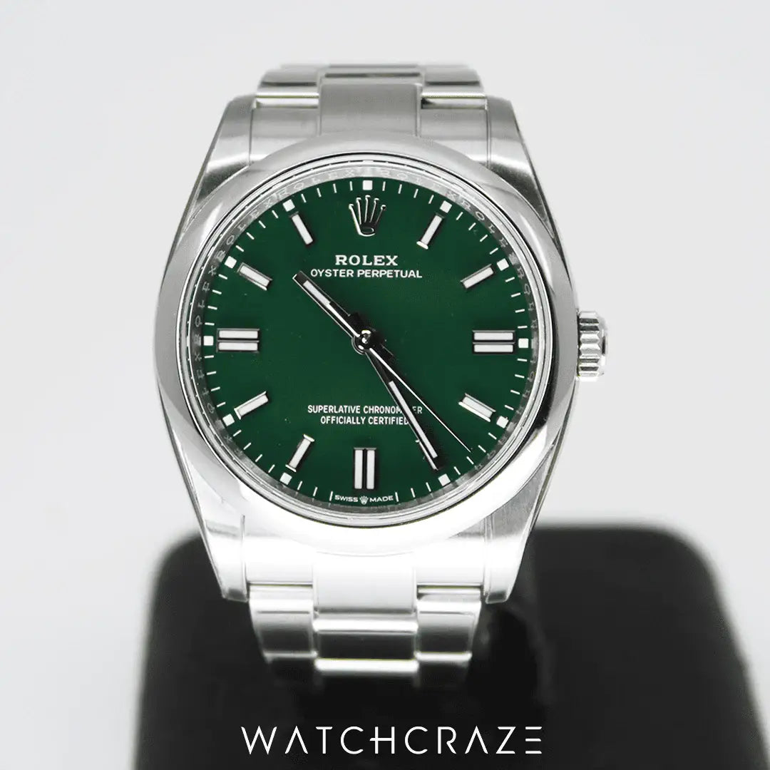 2021 ROLEX OYSTER PERPETUAL GREEN 36MM 126000