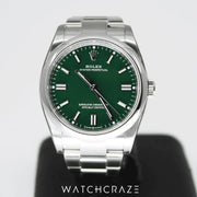2021 ROLEX OYSTER PERPETUAL GREEN 36MM 126000