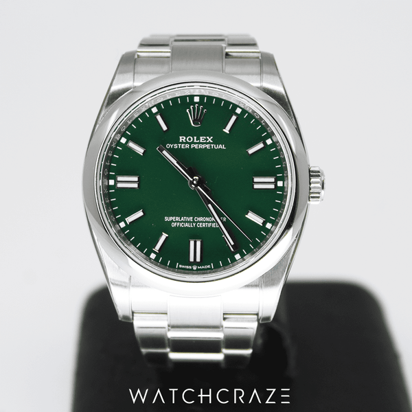 2021 ROLEX OYSTER PERPETUAL GREEN 36MM 126000