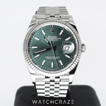 2022 ROLEX DATEJUST 36 MINT GREEN DIAL 126234