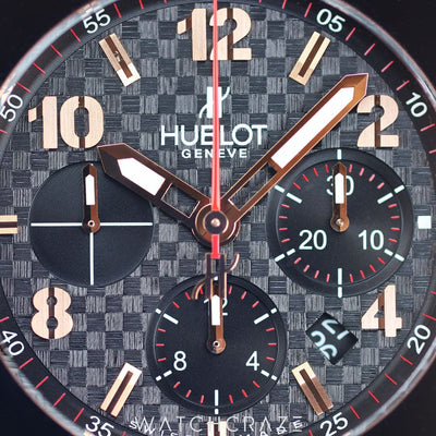 2013 HUBLOT BIG BANG ROSE GOLD BLACK DIAL 44MM 301.PB.131.RX