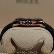 2020 ROLEX COSMOGRAPH DAYTONA BLACK DIAL EVEROSE GOLD 40MM 116515LN