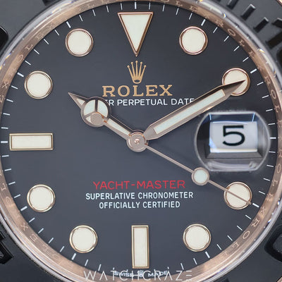 2023 ROLEX YACHT-MASTER ROSE GOLD OYSTERFLEX 40MM 126655