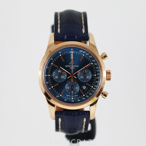 CIRCA 2017 BREITLING TRANSOCEAN CHRONOGRAPH 43MM RB015212.C940.31P.R20BA.1