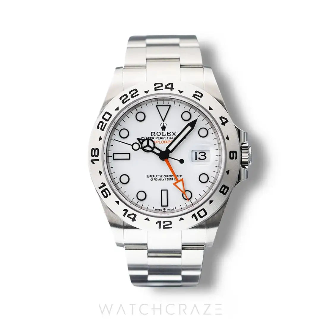 2023 ROLEX EXPLORER II WHITE DIAL STAINLESS STEEL42MM 226570