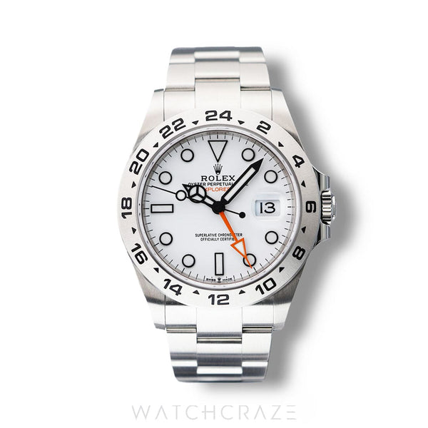 2023 ROLEX EXPLORER II WHITE DIAL STAINLESS STEEL42MM 226570