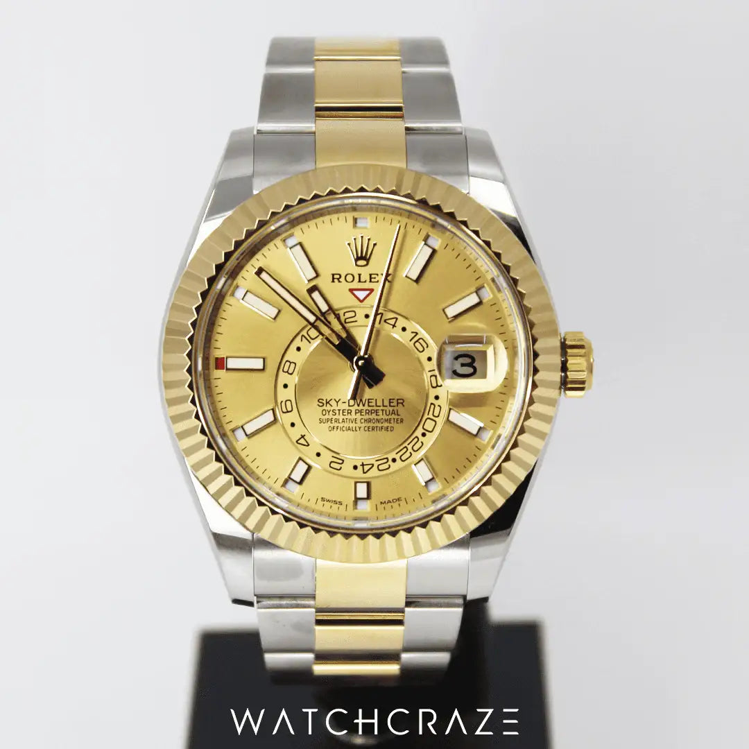 2022 ROLEX SKY-DWELLER TWO-TONE 42MM 326933