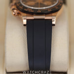 2020 ROLEX COSMOGRAPH DAYTONA BLACK DIAL EVEROSE GOLD 40MM 116515LN