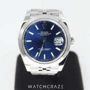 2023 ROLEX DATE JUST 41 BLUE 41MM 126300