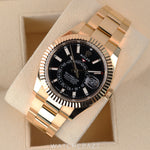 2024 ROLEX SKY-DWELLER YELLOW GOLD BLACK DIAL 42MM 336938