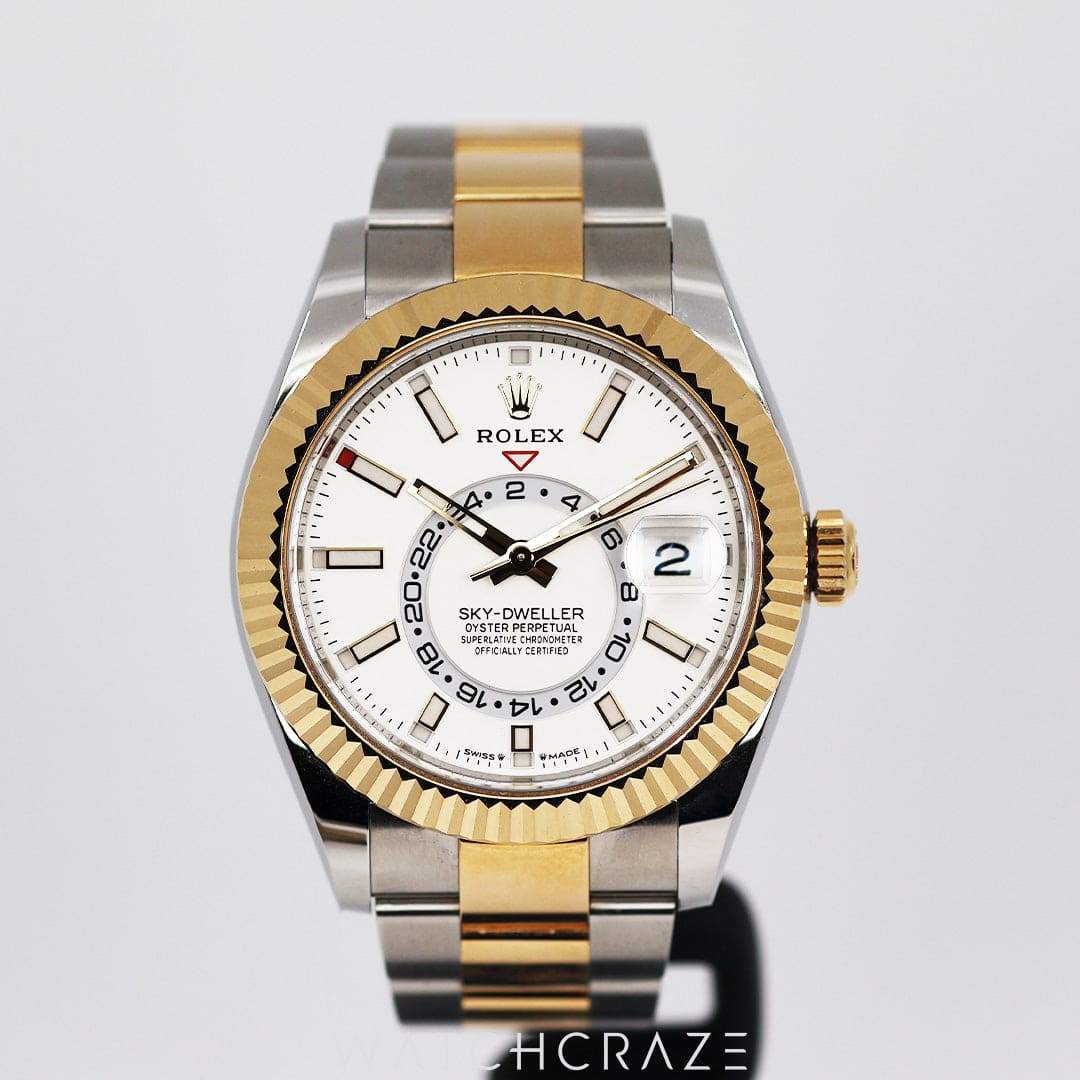2022 ROLEX SKY-DWELLER WHITE DIAL 42MM 326933