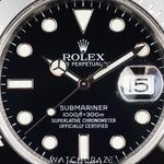 CIRCA 2016 ROLEX SUBMARINER DATE CERAMIC BEZEL 40MM 116610LN