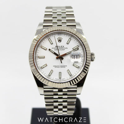 2023 ROLEX DATEJUST WHITE 41MM 126334