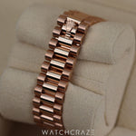 2024 LADIES ROLEX DATEJUST CHOCOLATE DIAMOND-SET DIAL EVEROSE GOLD 31MM 278275