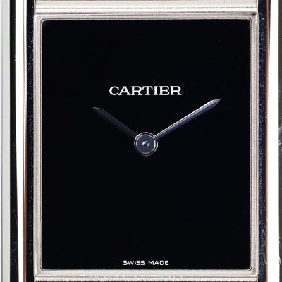 2022 CARTIER TANK MUST BLACK DIAL SMALL WSTA0071