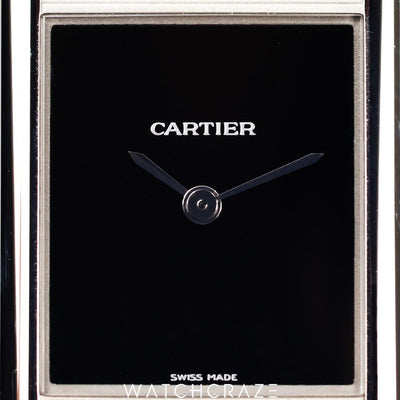 2022 CARTIER TANK MUST BLACK DIAL LARGE WSTA0072