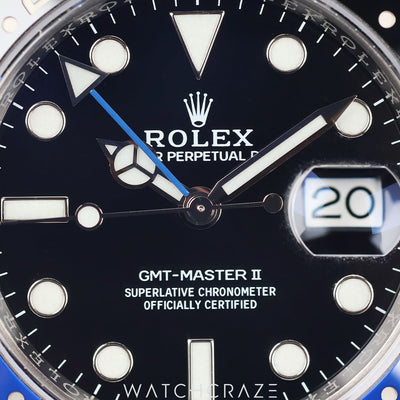 2018 ROLEX GMT MASTER II "BATMAN" 40MM 116710BLNR