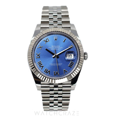 2021 ROLEX DATEJUST “AZZURRO” 41MM 126334