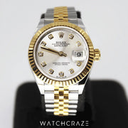 2021 ROLEX LADY-DATEJUST TWO TONE DIAMOND MARKERS 28MM 279173